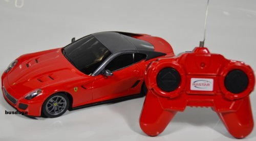 busduga RC Ferrari 599 GTO - Maßstab.: 1:24 - ferngesteuert - komplett Set - Farbe.: rot - Lizenz-NACHBAU von busduga