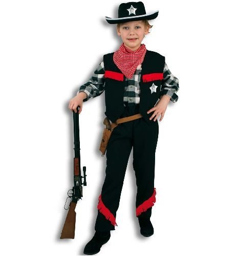 Cowboy 2tlg mit Tuch Kinder Kostüm Gr 128 von buy'n'get