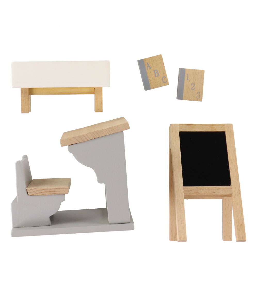 by ASTRUP Möbelset - 5 Teile - Schulmöbel - by ASTRUP - One Size - Puppenzubehör by ASTRUP Möbelset - 5 Teile - Schulmöbel - by ASTRUP - One Size - Puppenzubehör von by ASTRUP