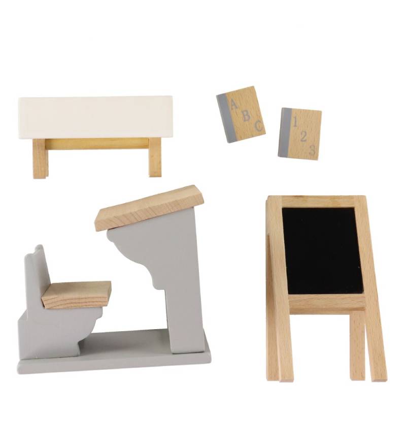 by ASTRUP Möbelset - 5 Teile - Schulmöbel - by ASTRUP - One Size - Puppenzubehör by ASTRUP Möbelset - 5 Teile - Schulmöbel - by ASTRUP - One Size - Puppenzubehör von by ASTRUP