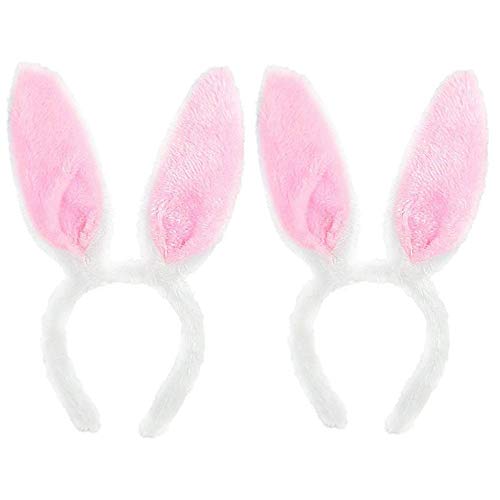 Byou Hasenohren Haarreif,Hase Ohren Haarbänder 2 stücke Plüsch Stirnbänder für Ostern Party Hochzeit Geburtstag Kostüm Cosplay Byou Hasenohren Haarreif,Hase Ohren Haarbänder 2 stücke Plüsch Stirnbänder für Ostern Party Hochzeit Geburtstag Kostüm Cosplay von byou