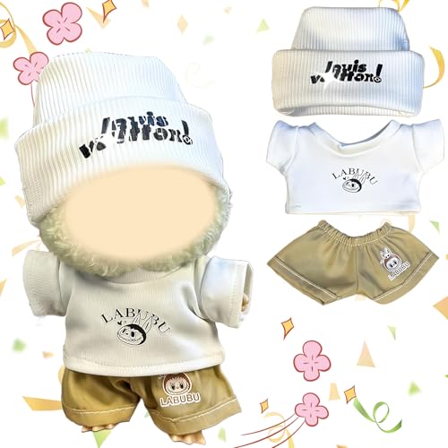 Bekleidung für 17cm Plüsch,Kleidung für 17cm Plush,Mini Kuscheltier Kleidung Outfit nur Bekleidungs zubehör,DIY Kinder Geschenke (Ohne Puppe) (b40856) von cailiya