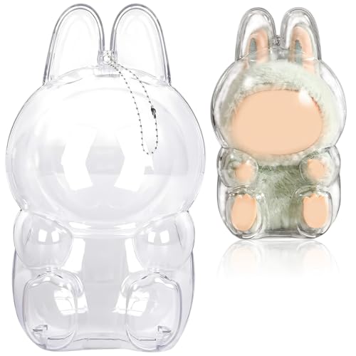 cailiya Schutzhülle Schlüsselanhänger,Protective Transparente Pvc-Tasche,für Vinyl Plush Toy Have a Seat,chützen Sie Ihre Pu von cailiya