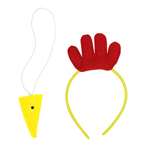 cake factory Kostüm Ostern Küken Huhn mit Schnabel Stirnband für Kinder von cake factory