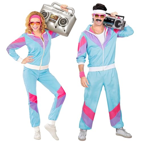 callmo Kostüm 80er Jahre Trainingsanzug, Jacke und Hose, Assi Anzug, Proll Anzug, Retro Style, Bad Taste Party, 80ties, Karneval callmo Kostüm 80er Jahre Trainingsanzug, Jacke und Hose, Assi Anzug, Proll Anzug, Retro Style, Bad Taste Party, 80ties, Karneval von callmo