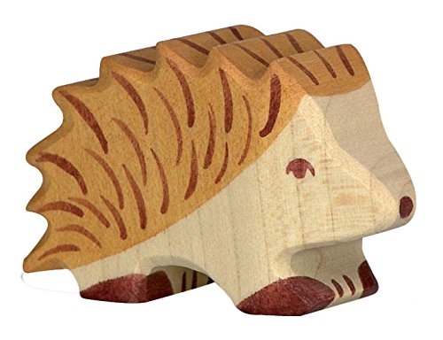 Igel Holzfigur Holzspielzeug von Holztiger mit Palandi® Sticker von cama24com