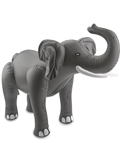 cama24com Aufblasbarer Elefant Safari-Dschungel-Motto-Party-Deko Aufblastier Palandi® von cama24com