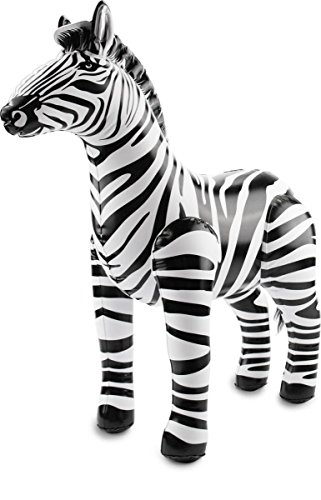 cama24com Aufblasbares Zebra Safari-Dschungel-Motto-Party-Deko Aufblastier Palandi® von cama24com