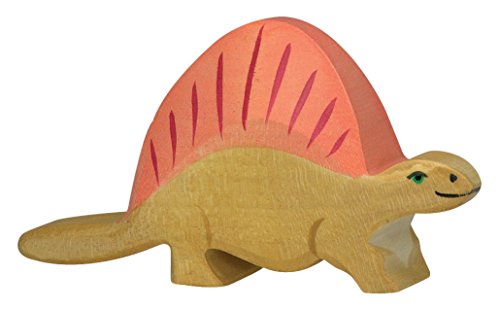 cama24com Dimetrodon Dinosaurier Dino Holzfigur Holzspielzeug von Holztiger mit Palandi® Sticker von cama24com