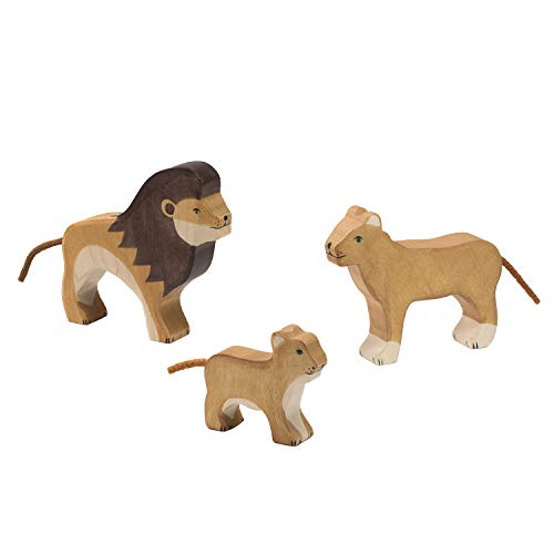 cama24com Holztiger Löwen Raubkatzen Set mit 3 Holzfiguren Safari Holzspielzeug Holztiere mit Palandi® Sticker cama24com Holztiger Löwen Raubkatzen Set mit 3 Holzfiguren Safari Holzspielzeug Holztiere mit Palandi® Sticker von cama24com