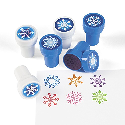 cama24com Kinderstempel Schneekristall Eiskristall mit 6 verschiedenen Motiven Palandi® von cama24com