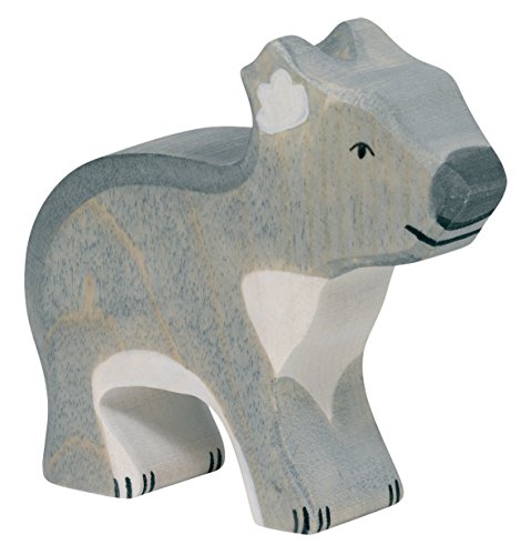 cama24com Koala-Bär Safari Holzfigur Holzspielzeug von Holztiger mit Palandi® Sticker von cama24com