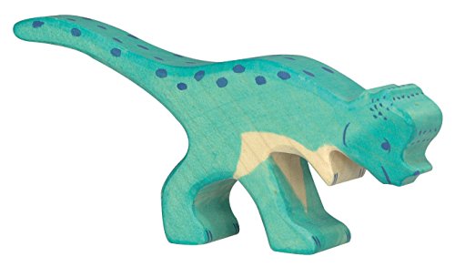 cama24com Pachycephalosaurus Dino Holzfigur Holzspielzeug von Holztiger mit Palandi® Sticker von cama24com