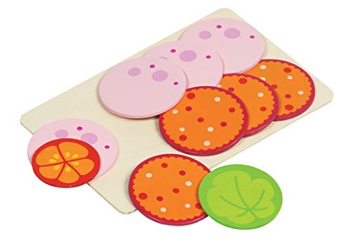 goki Wurstaufschnitt 8 Scheiben für Kaufmannsladen Marktstand mit Palandi® Sticker von cama24com