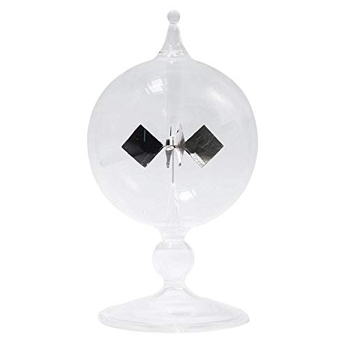 camister Klar Solar Radiometer Licht Energie Flügel Glas Radiometer Wissenschaft Bildung Lichtmühle von camister