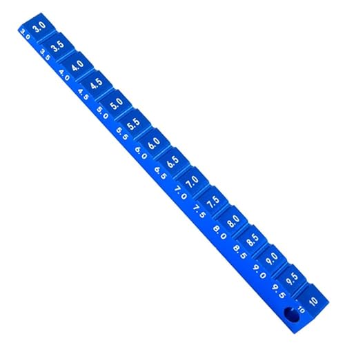 camister Verstellbares Lineal zum Einstellen der FahrhöHe Von RC-Autos Um 3-10 mm und Werkzeuge für Felgensturz, RC-Autoteil, Blau von camister
