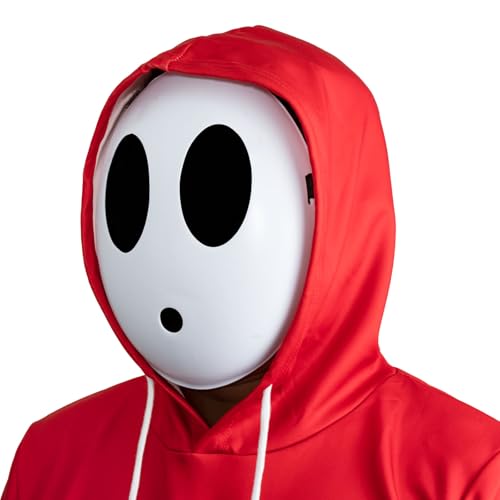 camzezy Shy Guy Cosplay Kostüm Maske für Halloween - Premium-Material, durchsichtig & frei atmen, für Fans, Cosplayer, Mario Enthusiasts, Unisex camzezy Shy Guy Cosplay Kostüm Maske für Halloween - Premium-Material, durchsichtig & frei atmen, für Fans, Cosplayer, Mario Enthusiasts, Unisex von camzezy