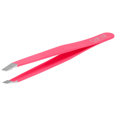 canal® Haarpinzette schräg, pink, rostfrei 9 cm von canal®