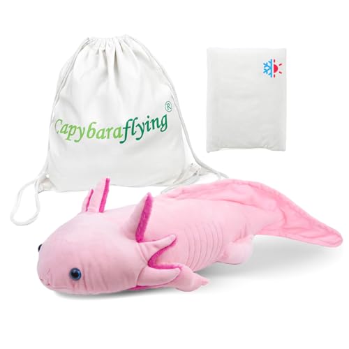 capybaraflying Axolotl-Plüschtier mit Gewicht,Axolotl-Plüschtier mit Gewicht,kuscheliges Rosa Tierkissen zum Kuscheln,30in, 4,4lb,wellengeeignetes Axolotl-Plüschtier einzigartiges Geschenk für Kinder capybaraflying Axolotl-Plüschtier mit Gewicht,Axolotl-Plüschtier mit Gewicht,kuscheliges Rosa Tierkissen zum Kuscheln,30in, 4,4lb,wellengeeignetes Axolotl-Plüschtier einzigartiges Geschenk für Kinder von capybaraflying