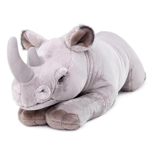 capybaraflying Cambrian Paleontology - Lebensechtes Plüschtier eine nashorn, Wildtier in Bauchlage realistische Simulationsserie, weich und kuschelig, Spielbegleiter (55 cm/21.6in) von capybaraflying