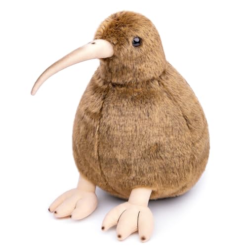 capybaraflying Kiwi-Vogel Plüschtier, Simulation eines Kiwi-Vogels, 30cm/11in weiches Stofftier, lustiges Lernspielzeug für Kinder (braun) von capybaraflying