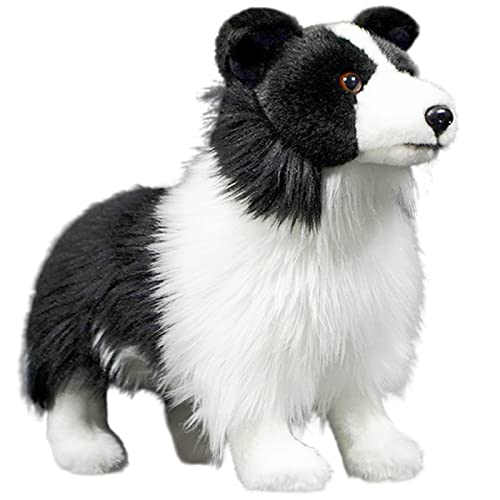 capybaraflying Niedliches simuliertes Border Collie-Plüschtier,28cm/11in realistisches Border Collie-Kuscheltier,kuschelige Schlafzimmerdekoration für Teenager – Schwarz capybaraflying Niedliches simuliertes Border Collie-Plüschtier,28cm/11in realistisches Border Collie-Kuscheltier,kuschelige Schlafzimmerdekoration für Teenager – Schwarz von capybaraflying