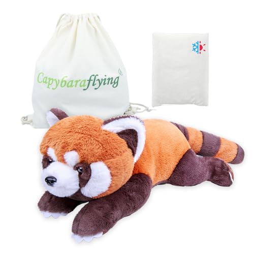 capybaraflying Roter Panda Gewichtetes Plüschtier, 21in 4.4 lb Roter Panda Gewichtetes Plüschtier Zum Umarmen,Plüschkissengeschenk für alle Altersgruppen – Kinder, Jugendliche und Erwachsene von capybaraflying