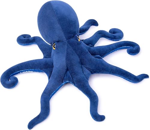 capybaraflying Simulation Kambrischer Oktopus Plüschtier, Tiefsee-Krabbeltier, ausgestopftes Oktopus-Tierspielzeug, geeignet für Schlafzimmerdekoration, Spielbegleiter (Blau/18in) von capybaraflying
