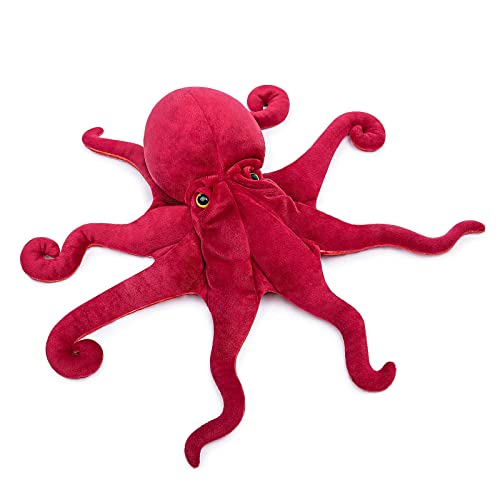 capybaraflying Simulation Kambrischer Oktopus Plüschtier, Tiefsee-Krabbeltier, ausgestopftes Oktopus-Tierspielzeug, geeignet für Schlafzimmerdekoration, Spielbegleiter (Rot/18in) von capybaraflying