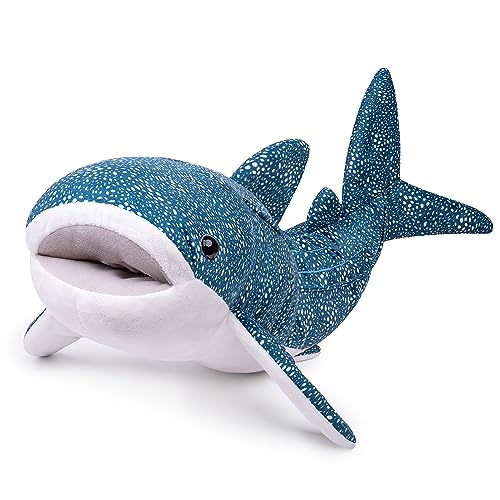 capybaraflying Simulation Kambrischer Whale Shark Plüschtier, Tiefsee-Krabbeltier ausgestopftes Whale Shark Tierspielzeug, geeignet für Schlafzimmerdekoration, Spielbegleiter (Blau/20.5in) von capybaraflying