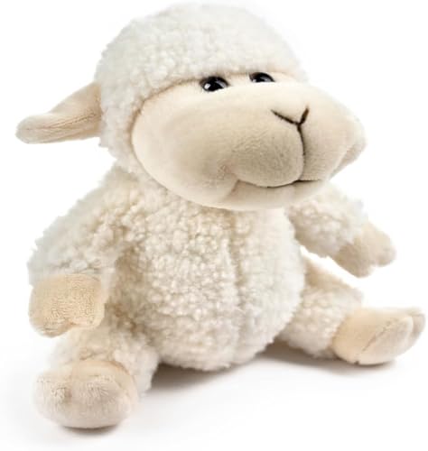 capybaraflying Weiches Plüschtier aus Schafwolle, Weiß Schaf Plüschtier, realistisches Bauernhof-Stofftier-Schaf, Geschenk für Kinder und Erwachsene –13cm/5in capybaraflying Weiches Plüschtier aus Schafwolle, Weiß Schaf Plüschtier, realistisches Bauernhof-Stofftier-Schaf, Geschenk für Kinder und Erwachsene –13cm/5in von capybaraflying