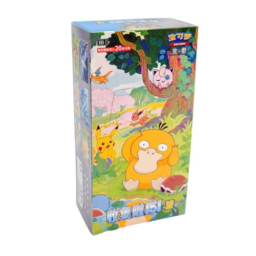 cardcosmos Pokémon – Collect 151 Hope Jumbo Booster Box (CHN) | 6 Booster Packs à 20 Karten | 7 Holo-Karten pro Pack | Pikachu Artwork | Chinesisch Versandschutz von cardcosmos
