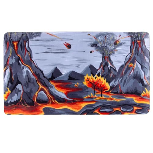 cardcosmos Premium Playmat „Fiery Mountains“ – Exklusive TCG Spielmatte mit handgemaltem Vulkan-Artwork – 3 mm gepolstert & rutschfest – Für Pokémon, Magic: The Gathering, Yu-Gi-Oh! – 60×35 cm cardcosmos Premium Playmat „Fiery Mountains“ – Exklusive TCG Spielmatte mit handgemaltem Vulkan-Artwork – 3 mm gepolstert & rutschfest – Für Pokémon, Magic: The Gathering, Yu-Gi-Oh! – 60×35 cm von cardcosmos