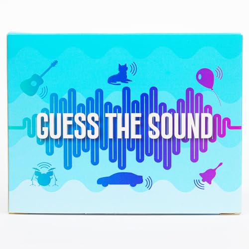 Guess the Sound – Lustiges Party-Spiel mit Geräuscheffekten, Spaß für Familie und Freunde, 2–10 Spieler, ab 10 Jahren, perfekt für Kinder, Jugendliche und Erwachsene von cardly