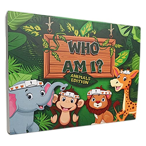 Who Am I? Lustiges Familienspiel für Kinder, Tier-Edition, Geburtstag, Reisespiel, für Jungen und Mädchen, Taschenfüller Who Am I? Lustiges Familienspiel für Kinder, Tier-Edition, Geburtstag, Reisespiel, für Jungen und Mädchen, Taschenfüller von cardly