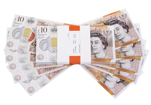 cardly Falschgeld, 10-Pfund-Scheine, Requisitengeld, PFUND | Britisches Unternehmen | 100 Scheine | 1000-Pfund-Stapel | Für Filme, Werbung, Spielen, Partys, Supreme, Waffen, Kostüme, Casinospiele (10 cardly Falschgeld, 10-Pfund-Scheine, Requisitengeld, PFUND | Britisches Unternehmen | 100 Scheine | 1000-Pfund-Stapel | Für Filme, Werbung, Spielen, Partys, Supreme, Waffen, Kostüme, Casinospiele (10 von cardly