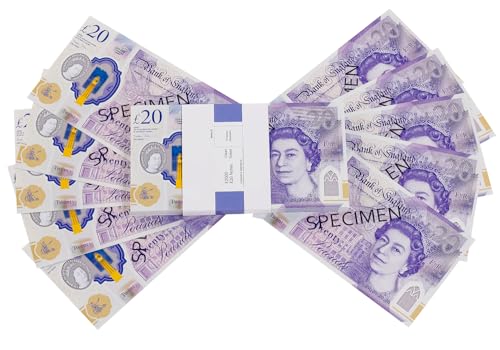 cardly Falschgeld, 20-Pfund-Scheine, Requisitengeld, PFUND | Britisches Unternehmen | 100 Scheine | 2.000-Pfund-Stapel | Für Filme, Werbung, Spielen, Partys, Supreme, Waffen, Kostüme, Casinospiele cardly Falschgeld, 20-Pfund-Scheine, Requisitengeld, PFUND | Britisches Unternehmen | 100 Scheine | 2.000-Pfund-Stapel | Für Filme, Werbung, Spielen, Partys, Supreme, Waffen, Kostüme, Casinospiele von cardly