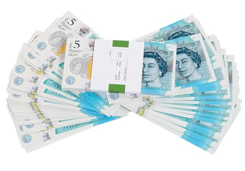 cardly Falschgeld, 5-Pfund-Scheine, Requisitengeld, PFUND | Britisches Unternehmen | 100 Scheine | 500-Pfund-Stapel | Für Filme, Werbung, Spielen, Partys, Supreme, Waffen, Kostüme, Casinospiele (5 GB cardly Falschgeld, 5-Pfund-Scheine, Requisitengeld, PFUND | Britisches Unternehmen | 100 Scheine | 500-Pfund-Stapel | Für Filme, Werbung, Spielen, Partys, Supreme, Waffen, Kostüme, Casinospiele (5 GB von cardly