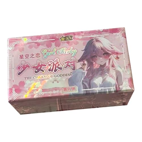 Girls Party - Series 6 - Starry Sky Love,21 Sheets/Box，Anime Secondary Card Booster，Collectible Card Suit Series，Table Toy von cardokey