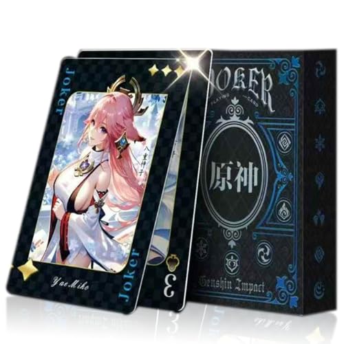 Im-Pact Poker Cards，54 Pieces/Box，Game Characters，Anime Secondary Card Booster，Playing Card，Gold Stamped Playing Cards von cardokey