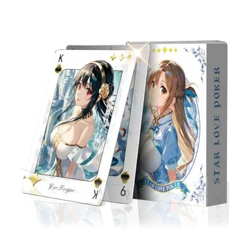 cardokey Star Love Poker,54 Pieces/Box,Anime Beauties Box,Fresh and Sweet,Anime Cards,Beautiful Color Card,Playing Card cardokey Star Love Poker,54 Pieces/Box,Anime Beauties Box,Fresh and Sweet,Anime Cards,Beautiful Color Card,Playing Card von cardokey