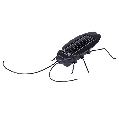 1pc Solar Powered In Sect Toys,Solar Powered B ugs Toys Electric Elements Solar Cockroach Toy Mini Grass Hopper Moving Toys Simulation Tricky Toys Educational Fake Toy for Party (Cockroach) von cardyven
