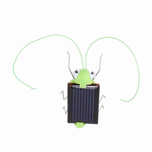 1pc Solar Powered In Sect Toys,Solar Powered B ugs Toys Electric Elements Solar Cockroach Toy Mini Grass Hopper Moving Toys Simulation Tricky Toys Educational Fake Toy for Party (Grasshopper) von cardyven
