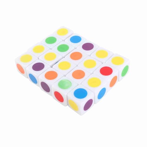 20PCS 6 Colors 6 Sided Dice,Plastic Color Dot Dice Colored Game Bulk Dices Right Angle Teaching Colorful Dice for Board Games Digital Teaching,16x16x16mm / 0.6x0.6x0.6in 20PCS 6 Colors 6 Sided Dice,Plastic Color Dot Dice Colored Game Bulk Dices Right Angle Teaching Colorful Dice for Board Games Digital Teaching,16x16x16mm / 0.6x0.6x0.6in von cardyven