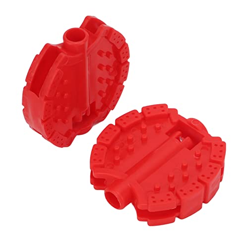 2PCS Kids Bike Pedale, Plastikersatz -Dreirad -Pedale Nicht -Slip -Fuß -Pedale für Kinderfahrräder Kinderwagen die meisten Kleinkindräder (Rot 70T) von cardyven