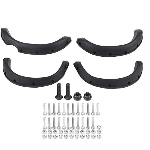 4 PCs RC -Auto -Fackeln, 1/10 Gummi Fackeln RC Augenbrauen Fackeln Kit mit Schrauben für TF2 1/10 Skala -Fernbedienungs -Crawler von cardyven