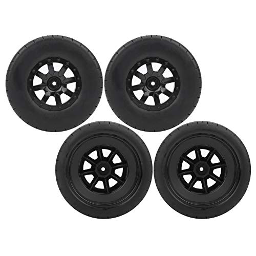 4pcs RC -Reifen, 1/10 Kurzzeitwagen -LKW Reinströme Slash Rand und Reifen RC -Autorad -Austausch für Traxxas Slash -RC -Modellauto (10044) (10044) von cardyven