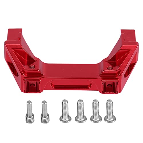 RC Metal Rear Bumper, Rear Bumper Mount Upgrade Accessory for 4 1/10 RC Crawler Car (Red) von cardyven