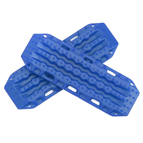 RC Sand Ladder, 2pcs Plastic Recovery Ramps Board Recovery Traction Tracks Tire Ladder for Axial SCX24 1/24 RC Crawlers Upgrade Parts (Blue) von cardyven