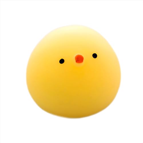Squi Shies Fidget Squeeze -Spielzeug, niedliche tierische Teig -Squi Shies Squeeze Spielzeug, PVC -Stressabbau Tiere sensorisches Spielzeug für eine Dekoration in Raum, Büro, (Fettes Huhn) von cardyven